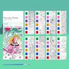 1/2/3/4 шт. Карманная книга для рисования акварелью, яркие цвета, закладка своими руками, веселая детская акварельная картина