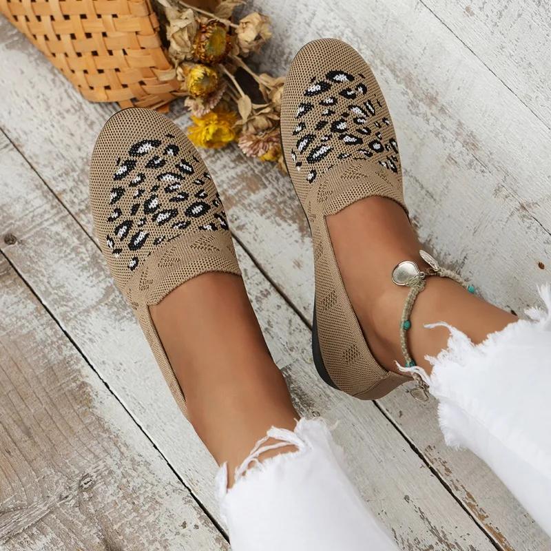 Модная женская обувь 2024 года. Женские туфли One Kick на плоской подошве. Осенние туфли с круглым носком. Дышащая сетка. Разноцветная подошва. Повседневные туфли на плоской подошве. Обувь большого размера.