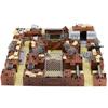 Small Particle Assembled Building Block Trench Fortress Bunker Military Series Battlefield Modular Scene Ornament