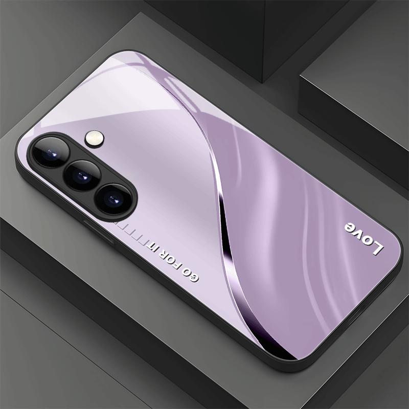 Бизнес Эстетика модные чехлы для телефона s26 ultra чехол Стеклянный чехол для телефона для Samsung Galaxy S26 S25 S24 S23 S22 FE Ultra Plus