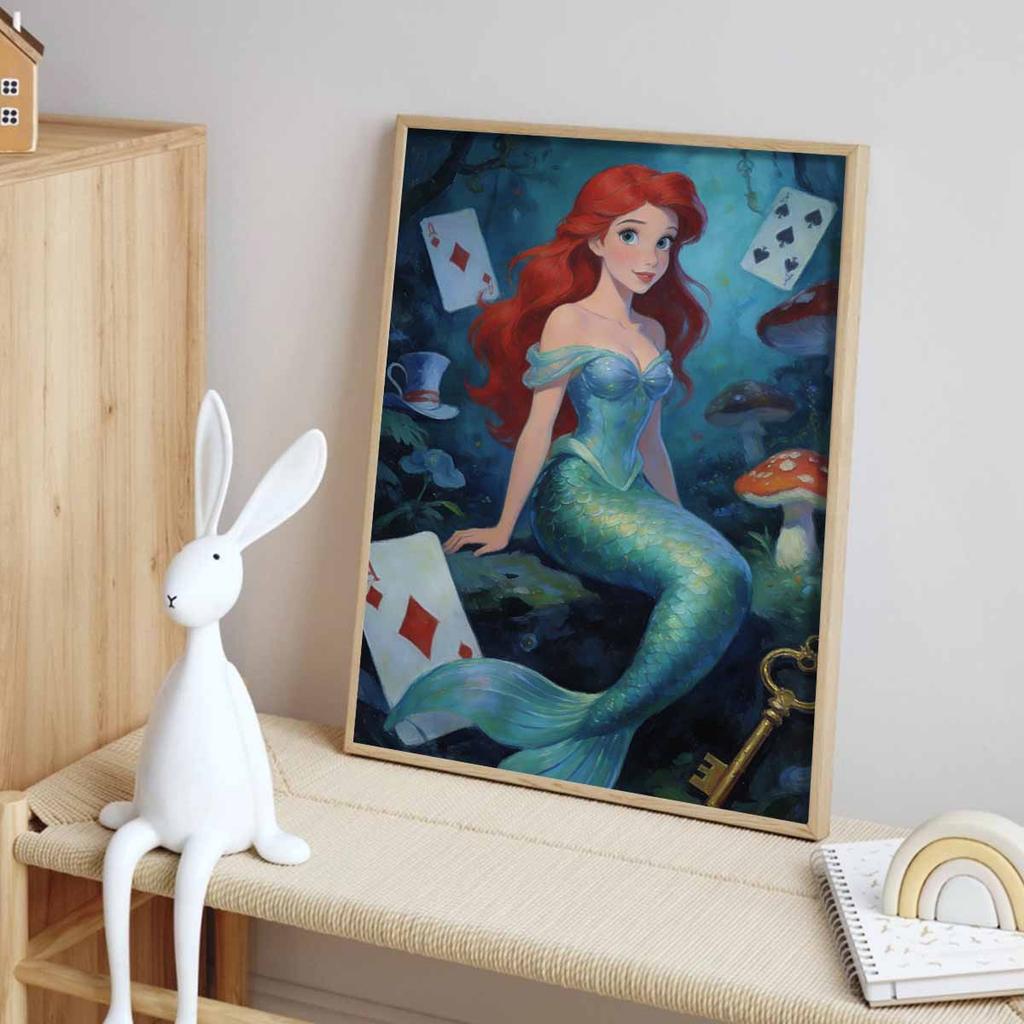 Disney Арт-мозаика Алмазная живопись Набор Ариэль Принцесса Страна Чудес Ручная работа diy5D Домашний декор Подарок
