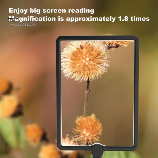 Rechargeable Hands Free Magnifying Glass with Light Flexible Gooseneck Design Large Viewing Area Reading Magnifier for Elderly