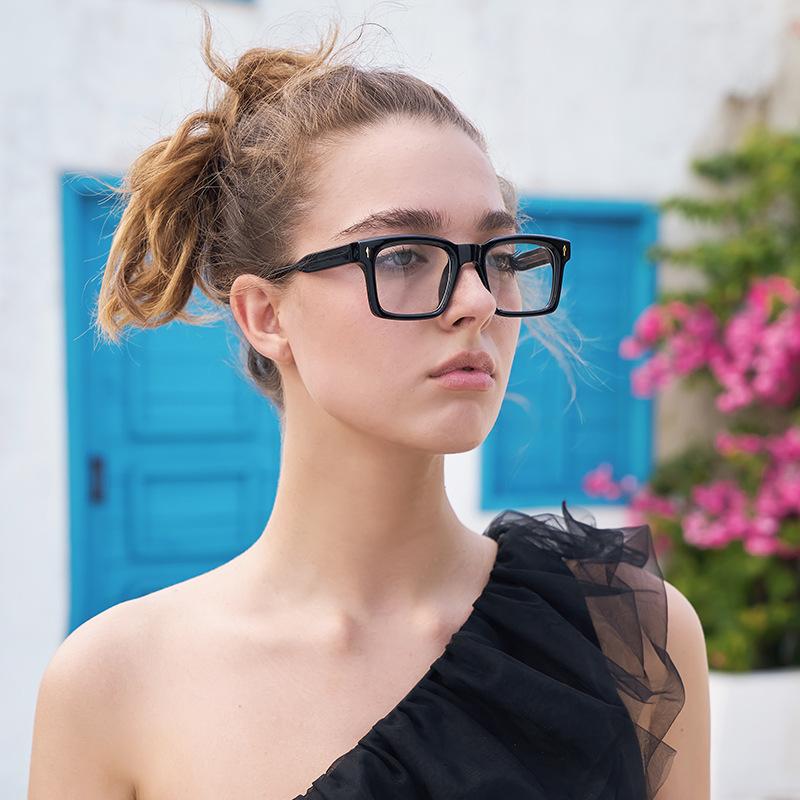 Пропионат металлический наконечник квадратная оправа очков оправа мужская оправа очков мужская может быть оснащена оптической оправой для близорукости