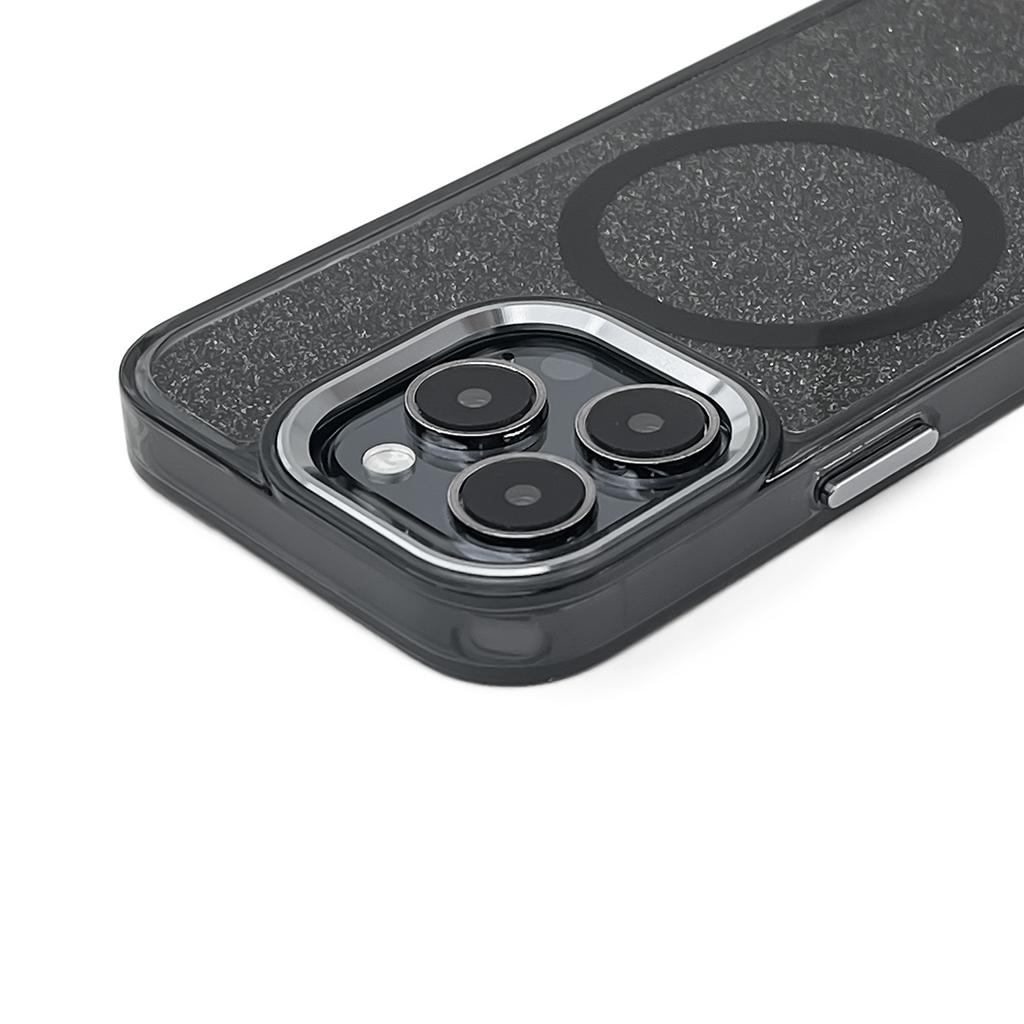 Glitter Black MagSafe Case for iPhone 16 Pro Max – Stylish Protection with Sparkle