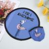 Round Folding Fans Cartoon Hand Fan Circular Fan Pocket Fan  For Beach Lawn