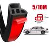 Прочные 5/10-метровые уплотнительные полоски для автомобильных дверей, 2-слойные резиновые, бесшумные, теплоизоляционные, пылезащитные, уплотнители автомобильных дверей, Автомобили