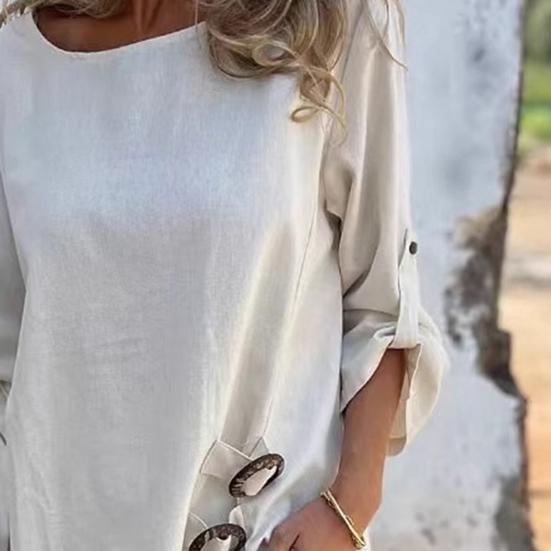 Женский асимметричный комплект из двух предметов с высоким и низким подолом, топ с круглым вырезом и разрезом, широкие брюки, костюм для отдыха, весна-осень, повседневный свободный наряд для повседневной носки, путешествий, пляжа