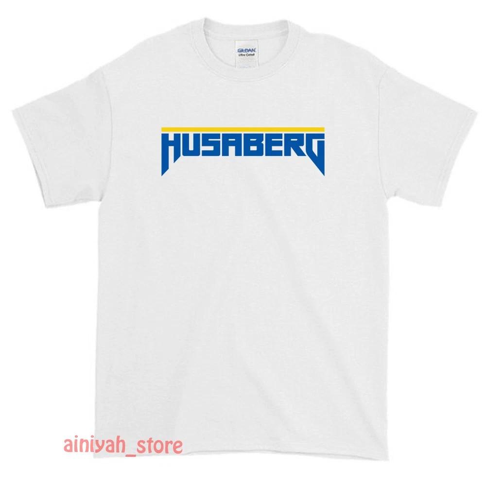 Новая мужская забавная футболка с логотипом Husaberg, размер S-XXL (США)
