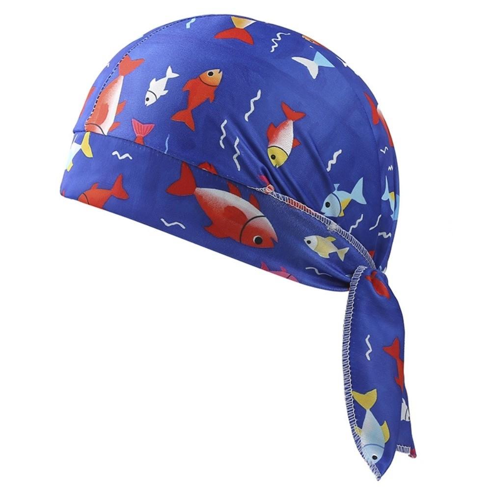 Paisley Print Hijab Caps Quick Dry Pirate Hat Bandana Headscarf Outdoor Activities