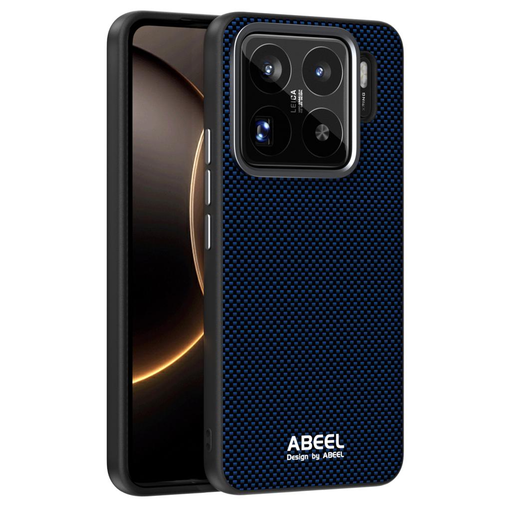 ABEEL Чехол для Xiaomi 15S Pro, совместимый с MagSafe, напечатанный ПК ТПУ Алюминиевый сплав Кожаный чехол для телефона