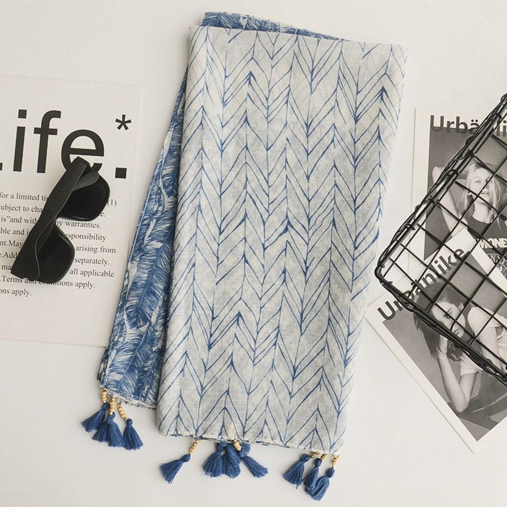 Style Ethnic Style Female Wraps Cotton Linen Scarf Korean Style Scarves Bohemian Style Shawl