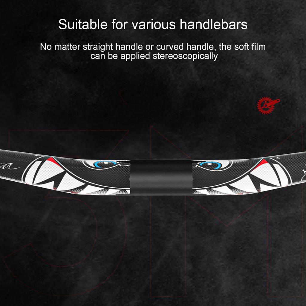 Наклейка на руль велосипеда 3D ПВХ лента на руль шоссейного велосипеда устойчивая к царапинам принт акулы наклейки для защиты руля горного велосипеда