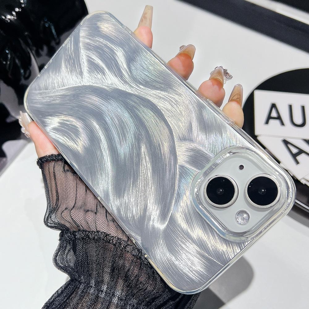 Laser Phone Case for iPhone 11 12 13 14 15 Pro Max 11 14 13 15 Laser Feather Glitter Shockproof Back Cover for iPhone 14 12 13 Pro