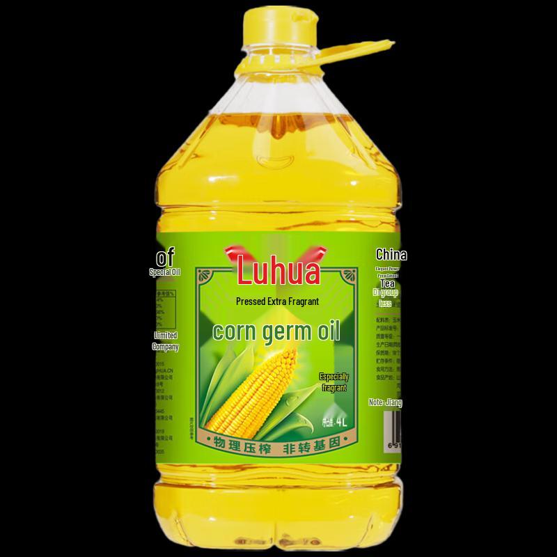 Масло зародышей кукурузы Luhua, без ГМО, прессованное, 4 л