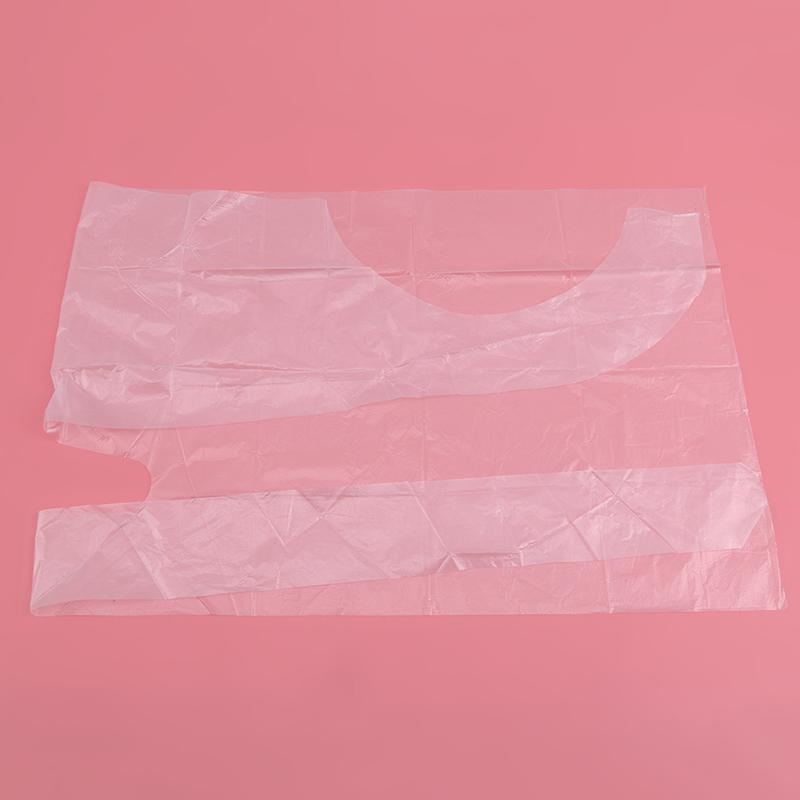 Одноразовые легкие принадлежности для макияжа, прозрачный белый одноразовый косметический фартук