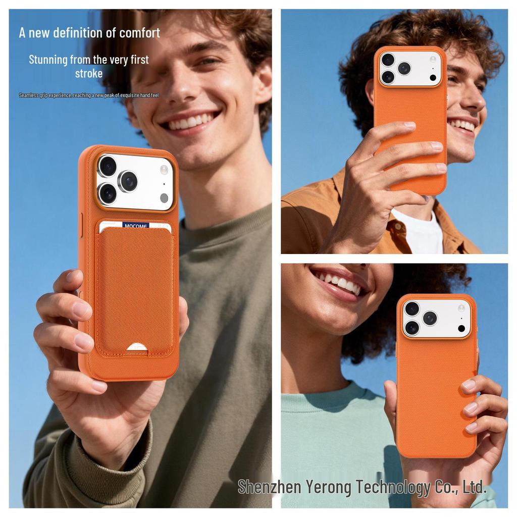 iPhone 17 Pro Max Magnetic Tech Fabric Case with AI Camera Button for Apple 16/15
