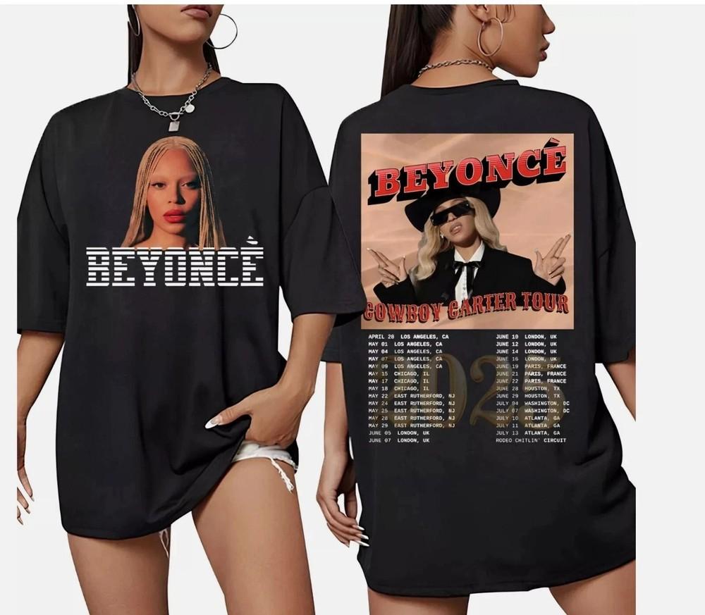 Beyonce Cowboy Carter Tour 2025 Перепечатка Унисекс S-4XL Унисекс Футболка