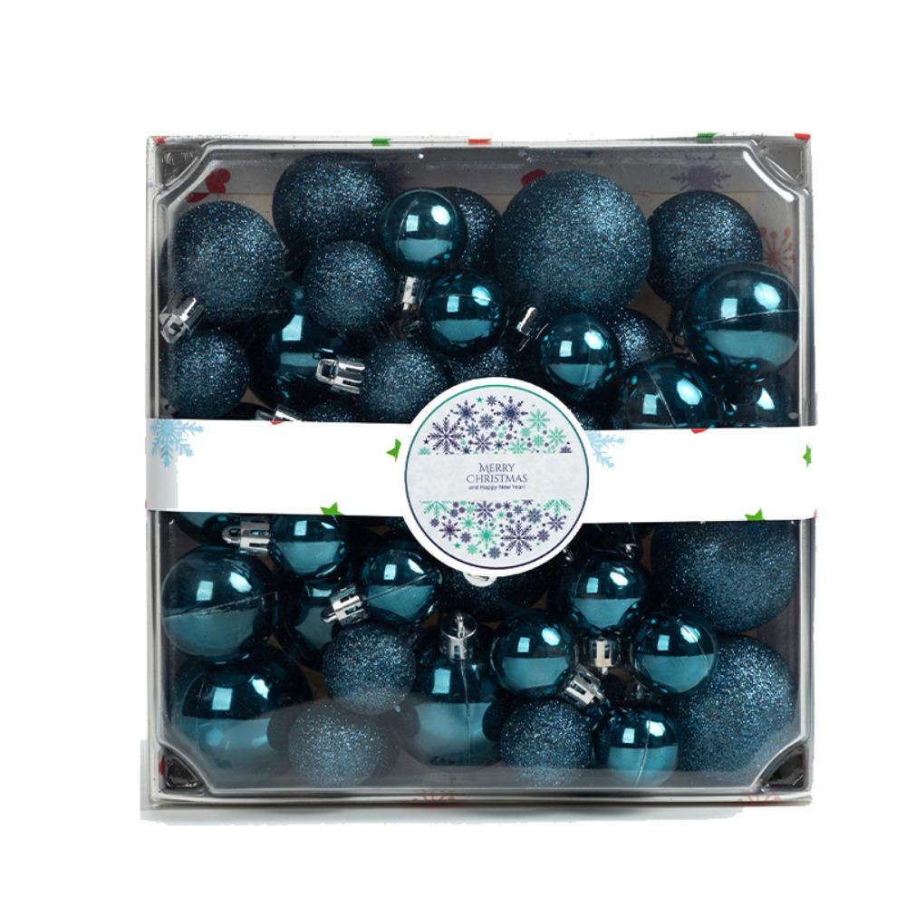 44pcs 3/4/5CM Christmas Ball Set Shatterproof Waterproof Christmas Tree Decoration Pendant Delicate Hanging Ornament