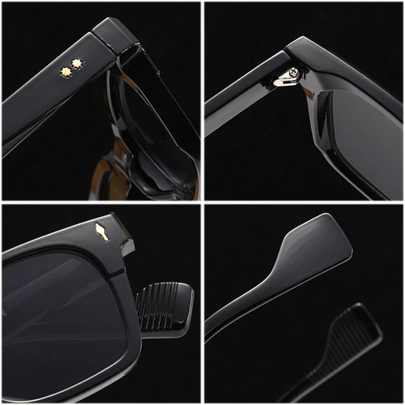 SHAUNA новые женские солнцезащитные очки с квадратными заклепками, оттенки UV400, ретро-градиентные мужские синие, зеленые солнцезащитные очки