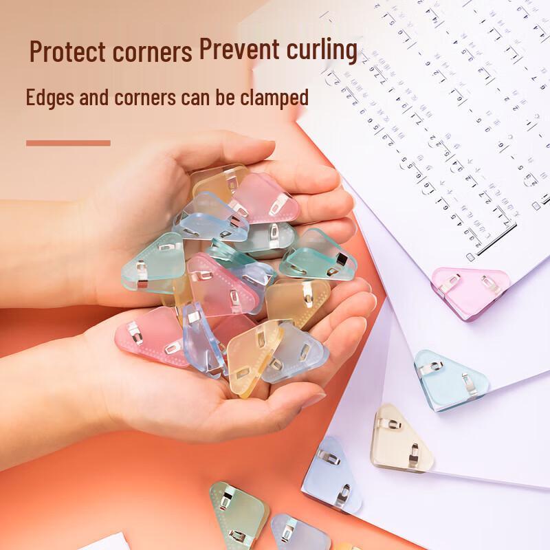 Deli TP530 Assorted Semi-Transparent Triangle Clips