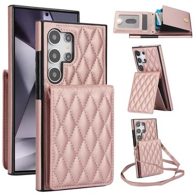Кошелек через плечо с держателем для карт, чехол для телефона для Samsung Galaxy S23 S21 FE S24 S22 Ultra A13 A53 A14 A54 A15 A55, кожаная обложка