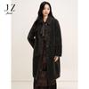 JUZUI Women's 100% Wool Granular Fleece Teddy Coat