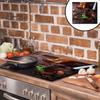 GLASS PROTECTIVE PLATE FOR STOVE 60x52 COFFEE