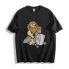 Cartoon Caveman Making Stone Tool Graphic T-Shirt