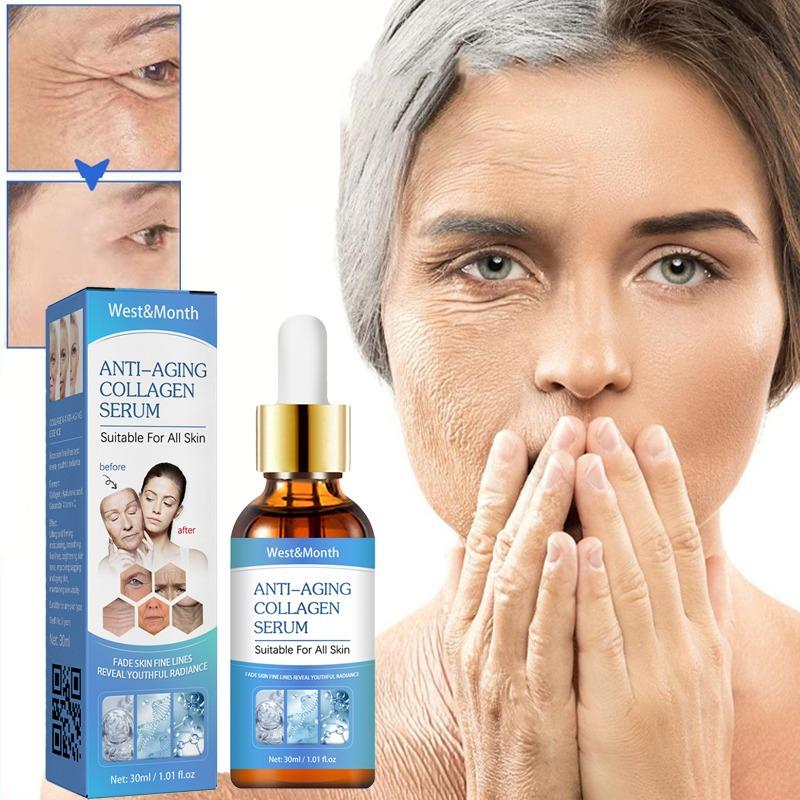 Collagen Anti-wrinkle Essence Reduces Facial Fine Lines and Wrinkles, Tightens Nasolabial Folds and Prevents Aging