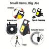 Portable LED Flashlight Mini Rechargeable Multifunctional Work Light Keychain Small Pocket Lights for Car Lighting