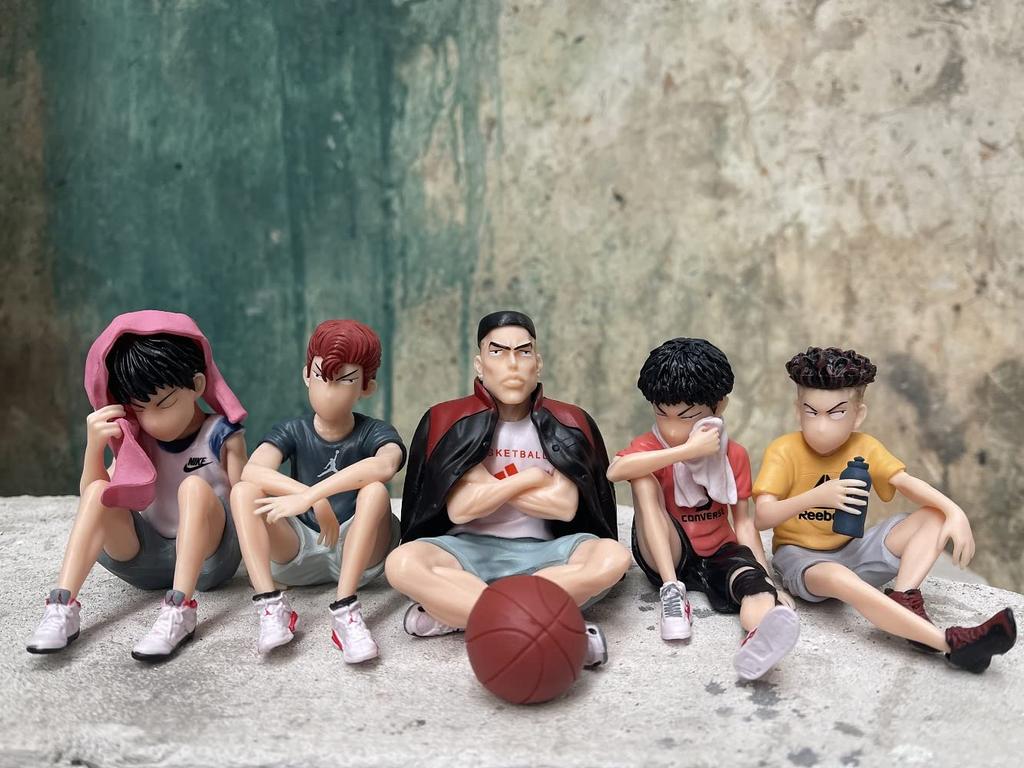 Фигурка Slam Dunk Hanamichi Sakuragi Ryota Miyagi Hisashi Mitsui Kaede Rukawa Модель игрушки Аниме Фигурка Набор из 5 типов примерно. 7-8cm