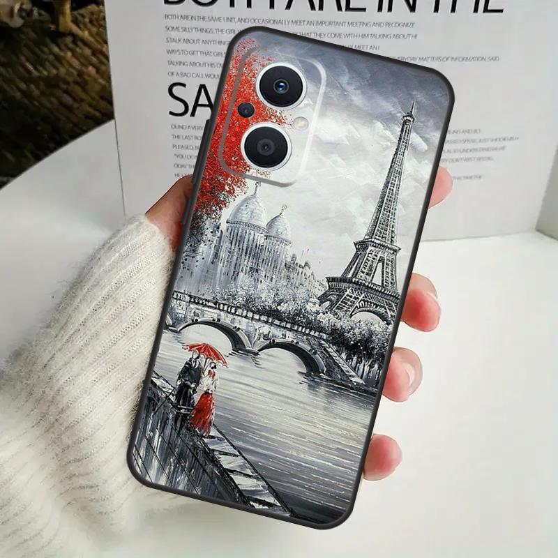 Чехол Paris Eiffel Tower France для OPPO Reno 8T 4Z 5Z 8 10 11 Pro 4 5 6 7 Lite OPPO Find X6 Pro X3 X2 X5 Lite