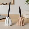 Creative Pen Holder Funny Hand Gesture for Desk, 3D Printed Novelty Pencil Stand, Desktop Organizer Office Accessories Smooth Edge