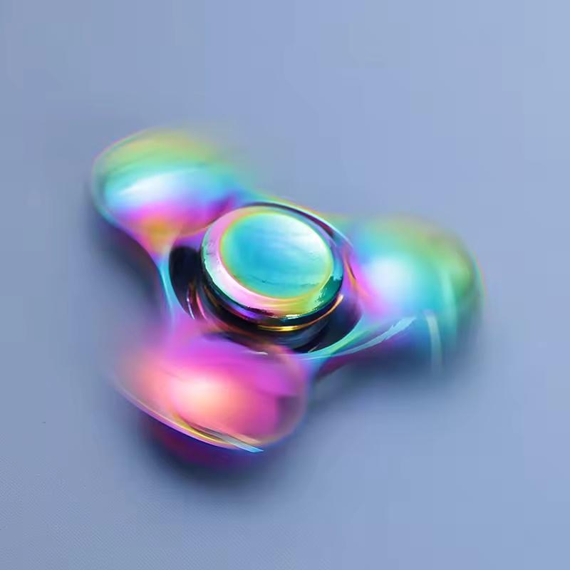 Rainbow Fidget Spinner Toys Metal Ufo Small Handheld Finger Spinners Gift For Kids Adults Spinning Top Focus Desk Fingertip