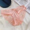 Panties Female Thin Hollow Out Sexy Lace Style Girls' Lightweight Briefs Breathable Pure Cotton Triangle with Headband Panties Briefs Lingerie