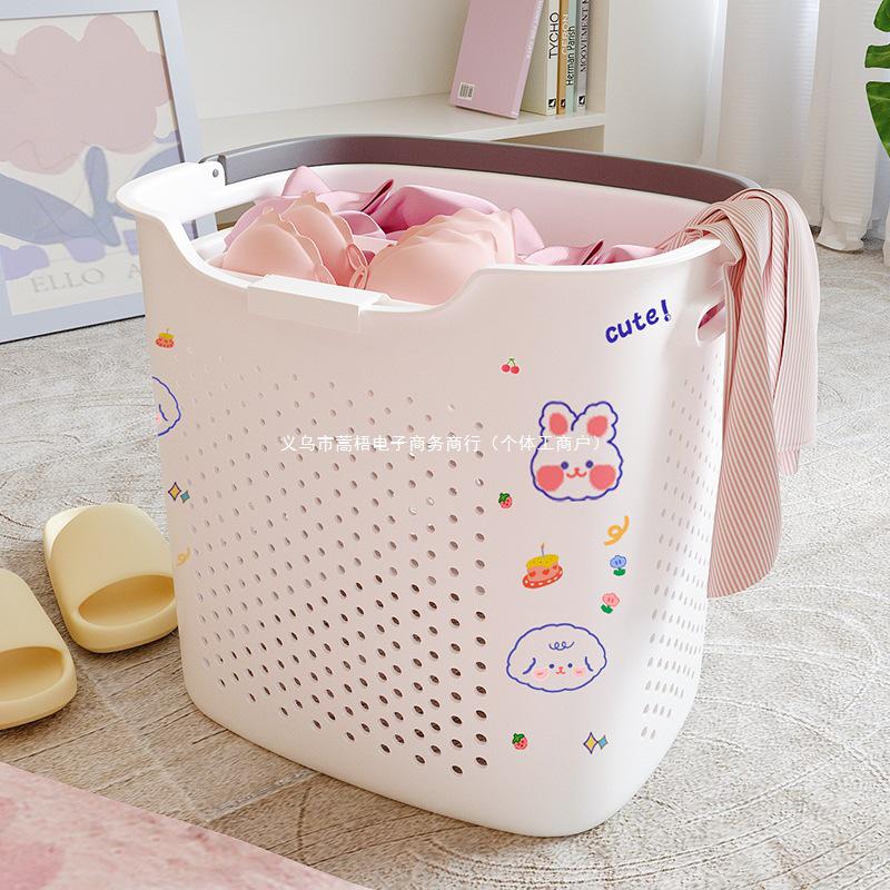 Корзина для белья для ванной большой вместимости - Стильное хранение одежды для душа и туалета