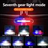 Bicycle Rear Light Waterproof Led Usb Rechargeable Tail Light Cycling Flash Lamp Safety Mountain Bike Taillight Red Blue White
