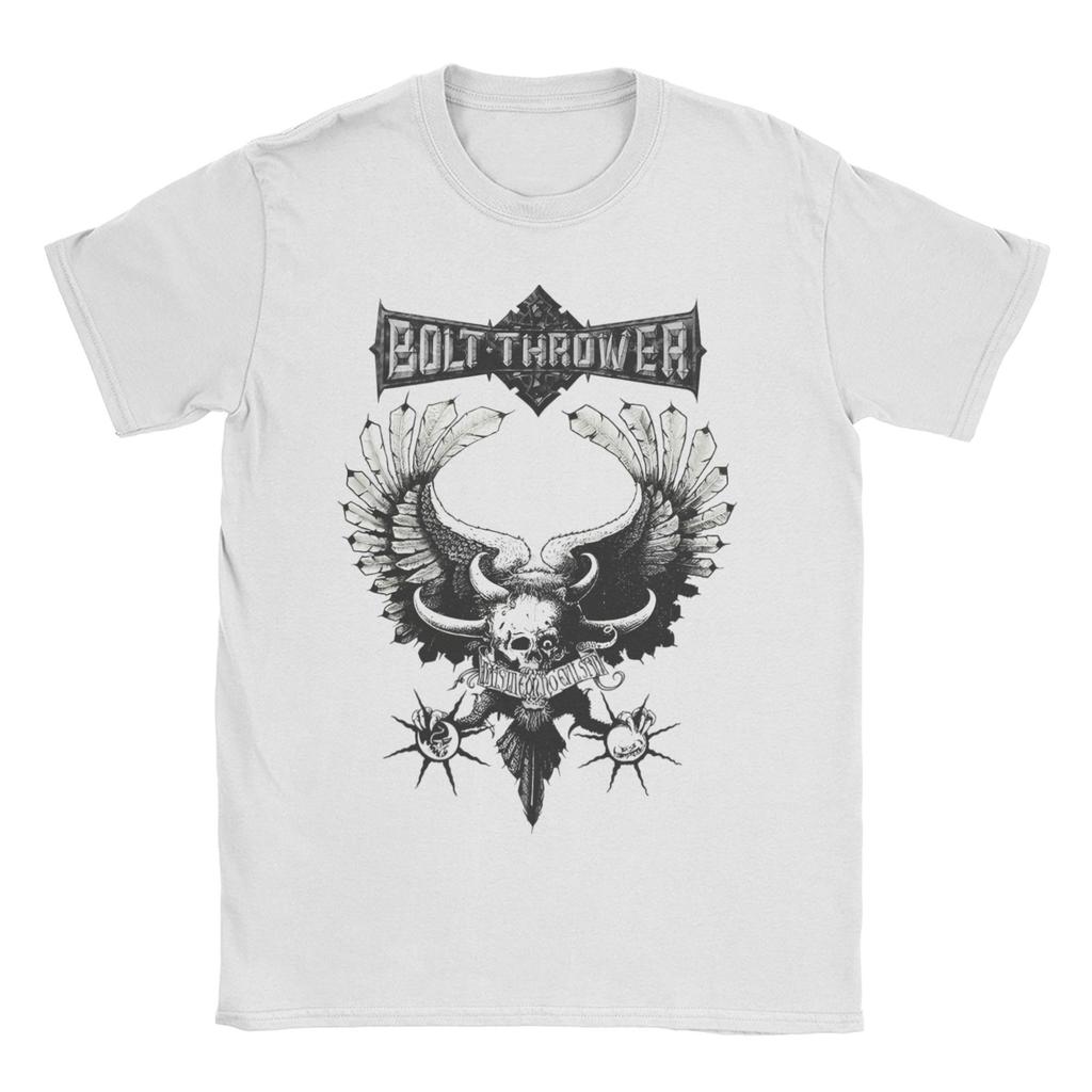 Bolt Thrower Rock Band Logo T Shirts Men Women's Cotton Crazy T-Shirts Round Collar Tee Shirt Short Sleeve Clothes Summer