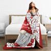 Рождественский гном вязаное одеяло Валентина Любовь Новый год фланелевые одеяла летние кондиционеры легкие покрывала