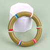New Resin Bamboo Elbow Beaded Bracelet for Women Vintage Acrylic Curved Tube large Elastic Bangles Bracelets Summer Jewelry Gift