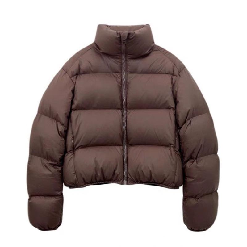 Winter Warm New Parkas Women Y2K Fashion Streetwear Loose Thick Crop Down Cotton Jacket Chic Female Brown Coats Outwears