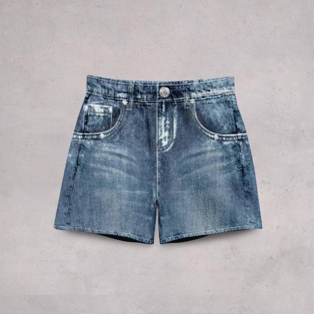 Women's Casual Sports Pants Sweatpant Jeans Print Denim Pants