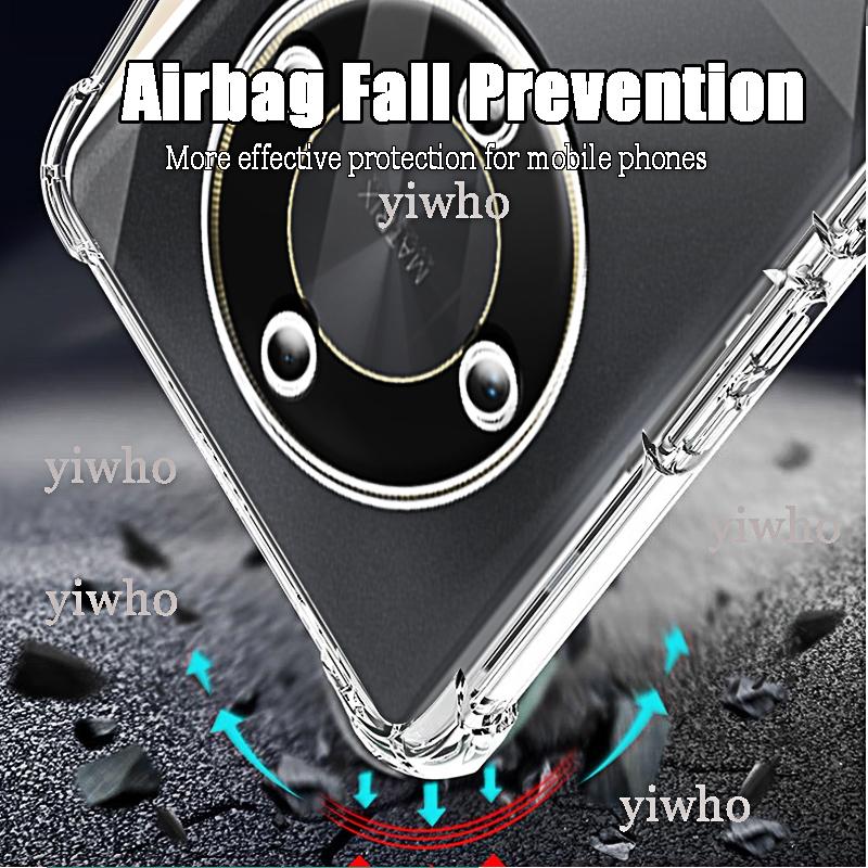 Прозрачный чехол для телефона Honor x9b X8b X7b X6a X7a X8a X9a X8 X7 X6 Чехол-накладка из тонкого мягкого ТПУ с защитой объектива камеры