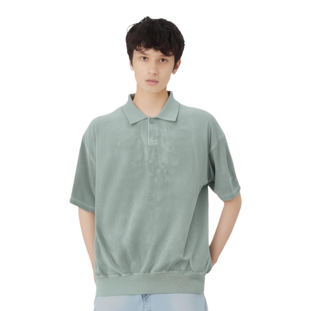 Fear of God Essentials Терри Поло Сикамор Мужские Топы Зеленый 125BT224051F