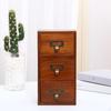 Desktop Drawer Small Vintage Design for Organizing Rustic Container Wood Storage Box Office