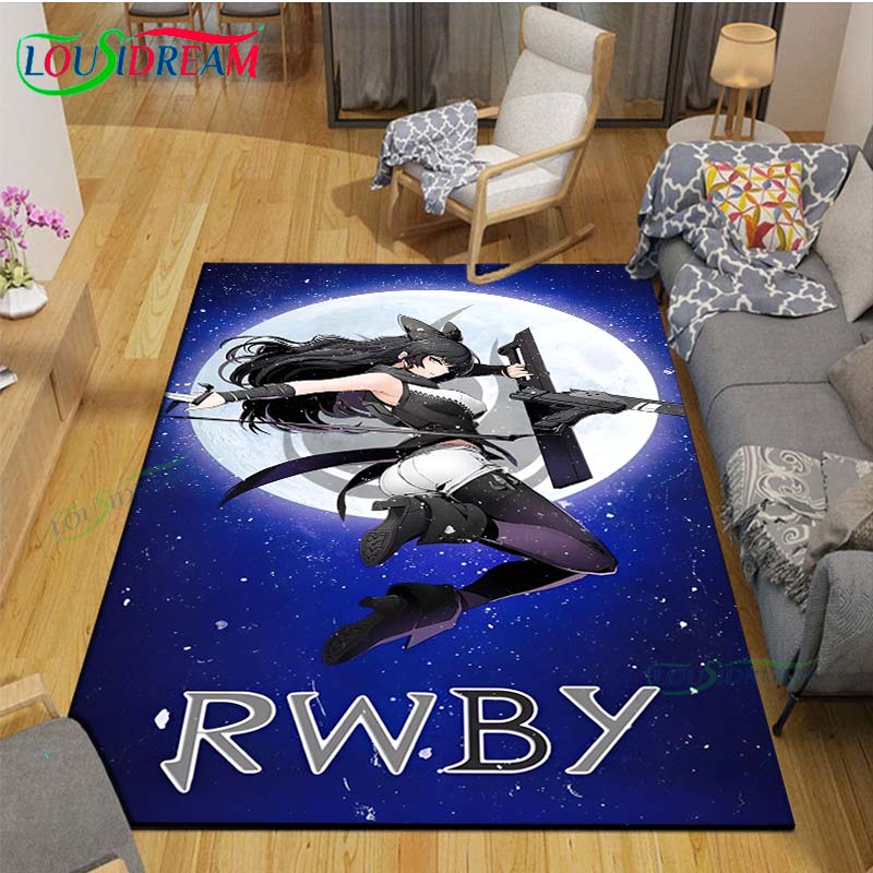 Anime Characters A-RWBY Carpet for Living Room Home Sofa Decoration,Children Game Large Decor Floor Mat Yoga Mat Large Carpet