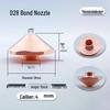 High-Speed Laser Cutting Nozzle for Sheet Metal - Purple Copper, Single/Double Layer