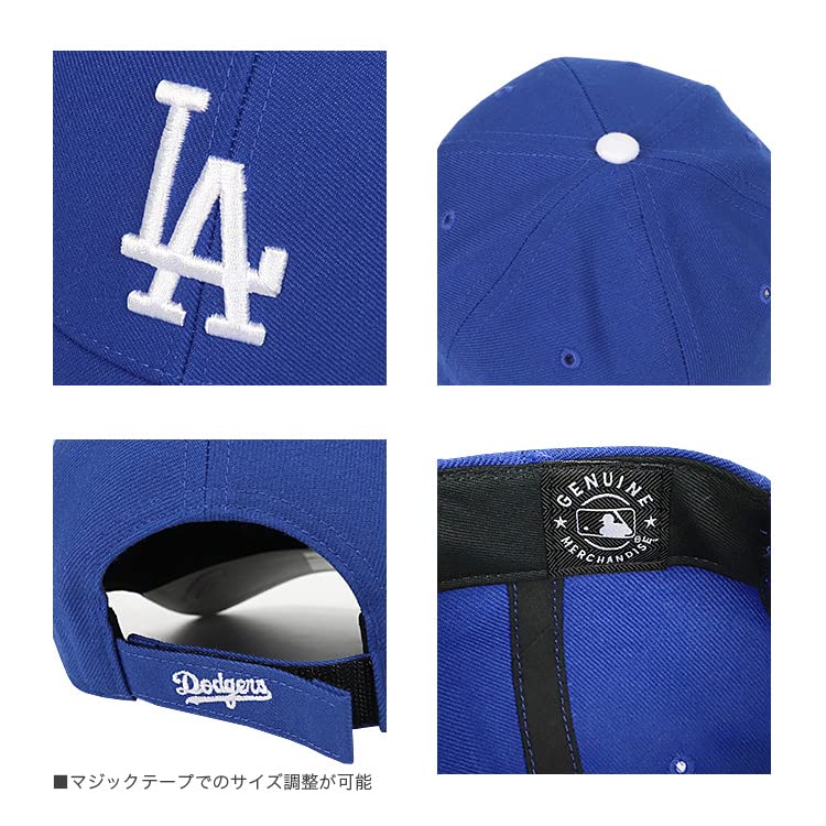 47 Бейсболка MVP Бренд MLB Лос-Анджелес Доджерс Логотип LA Уличный Унисекс Стильная Бейсболка Липучка Черный Королевский Синий Логотип 1 шт. Мужская Женская