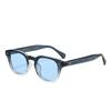  New Ins Popular Fashion Square Candy Color Sunglasses Women Blue Vintage Rivets Men Shades UV400