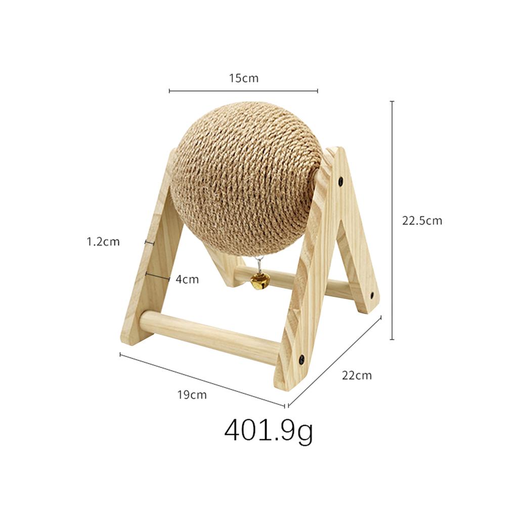 Rabbit Toys Grinding Claw Ball Sisal Hemp Wear and Bite Resistant Stable Anti Overturning Little Pet Puzzle Toy Rabbit